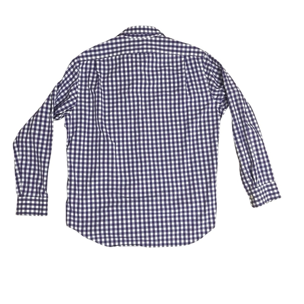 Polo Ralph Lauren Button Down Long Sleeve Shirt XL Purple Gingham Checkered - Picture 2 of 10